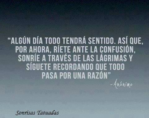 Algún día todo tendrá sentido