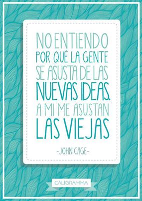 No entiendo por que la gente se asusta de las nuevas ideas....