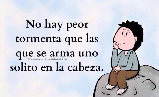 Tormenta en la cabeza.